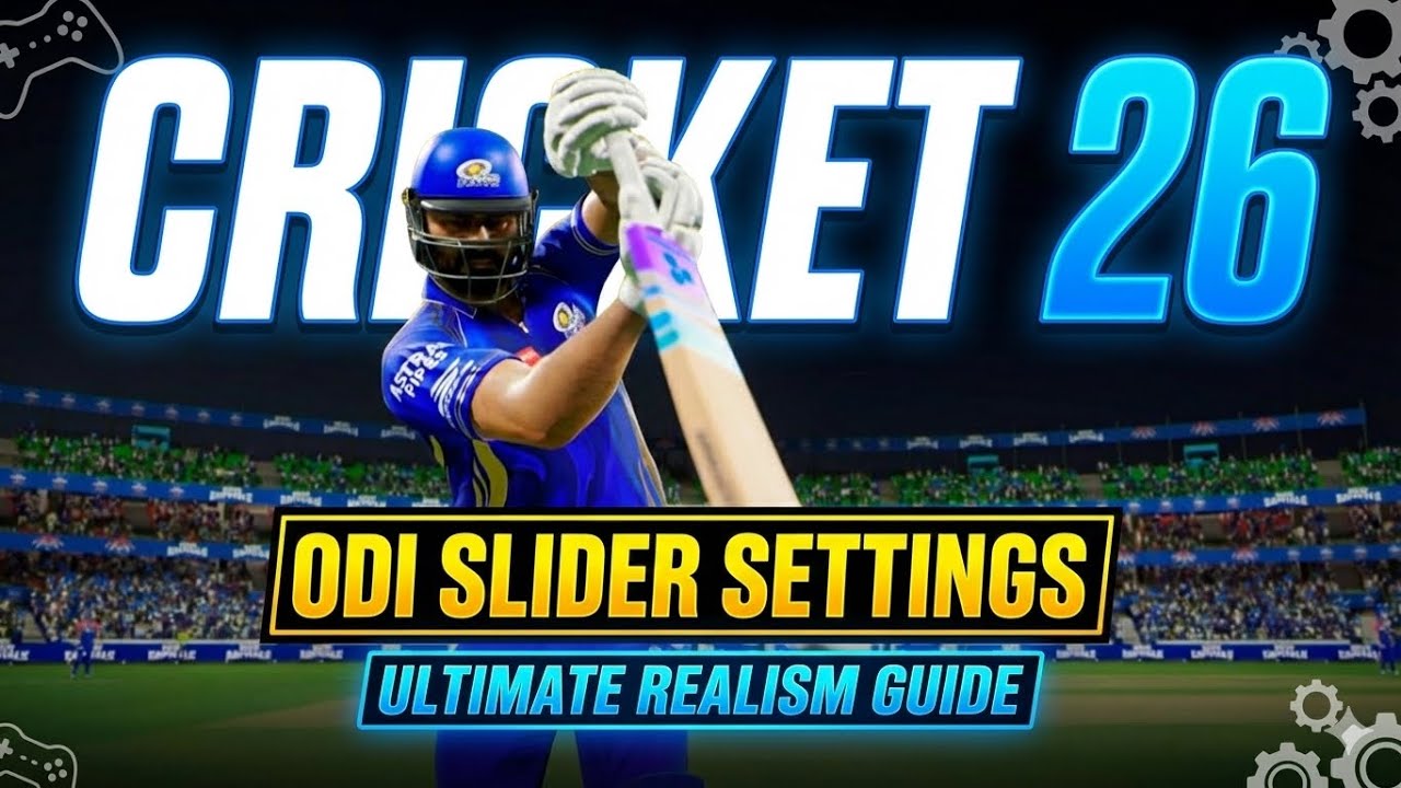 Cricket 26 Realistic ODI Slider Settings | Best Gameplay & Balanced Difficulty