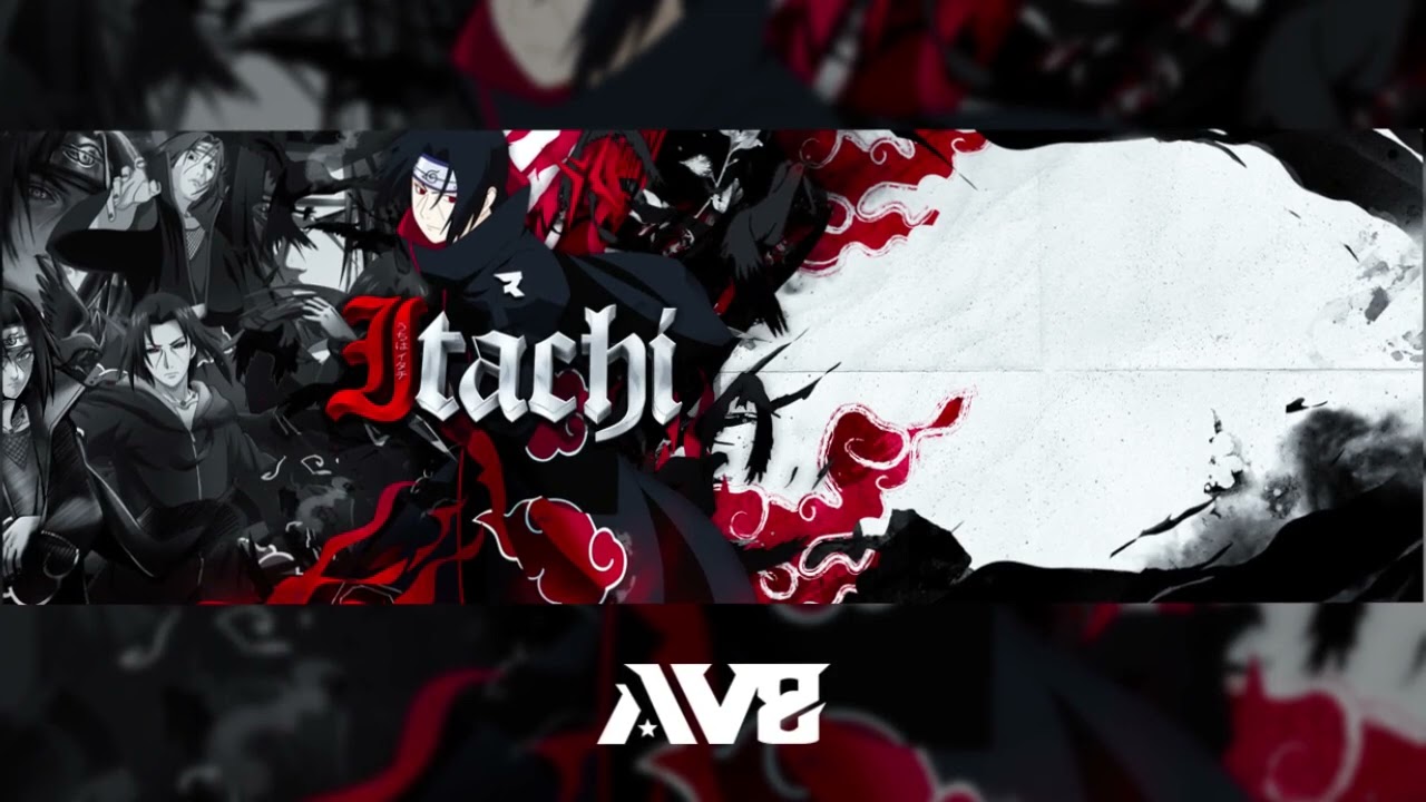 FREE ANIME HEADER TEMPLATE (ITACHI) FREE PSD IN DESCRRIPTION