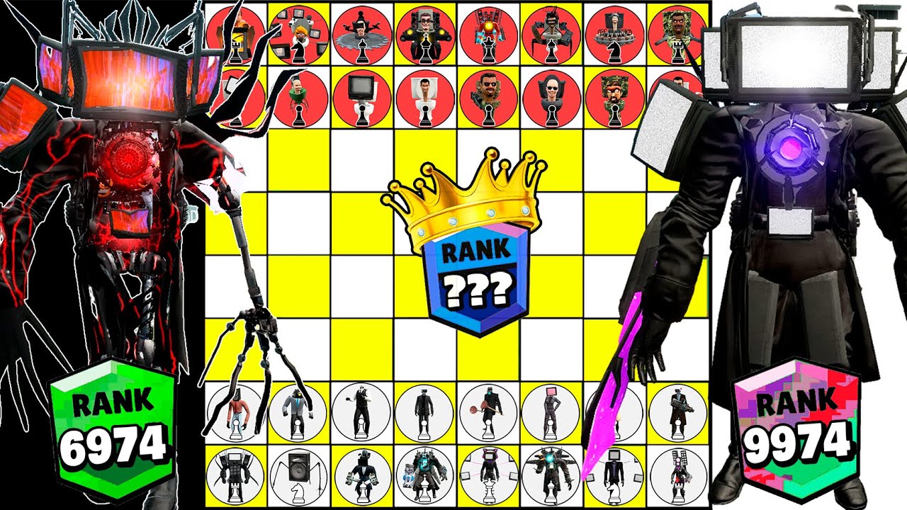 CHESS ranks up tournament TV MAN Team vs CURSED TV MAN Team