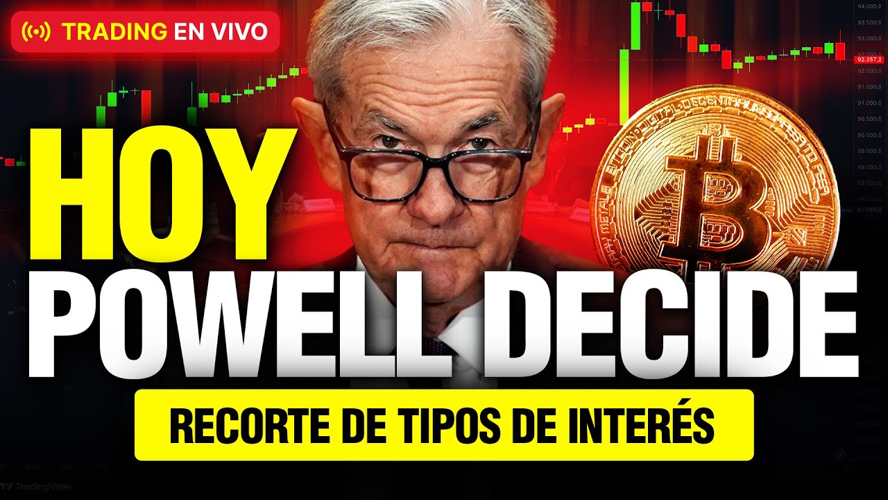 ⚠️ JEROME POWELL EN ESPA&Ntilde;OL: &iquest;BITCOIN EXPLOTA O SE HUNDE? 🔴 TRADING EN VIVO