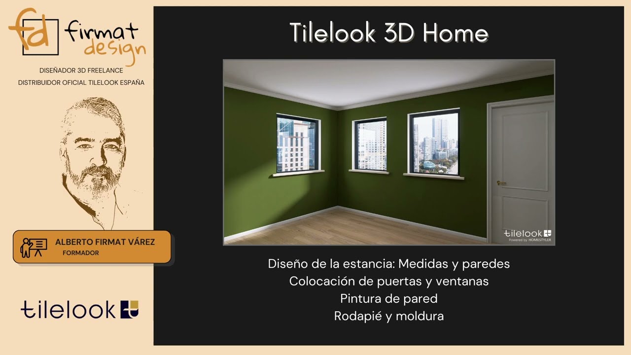 Tilelook 3D Home tutorial #1: Diseño de la estancia: medidas, paredes, rodapié y moldura