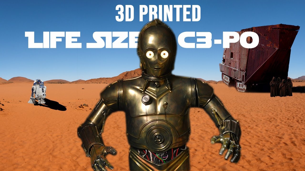 Painting a Full Size 3D Printed C3-PO | From Start To Finish