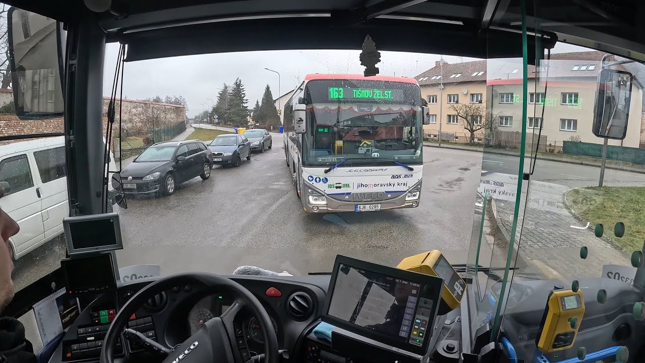 Lednová pohoda na lince 336, aneb Crosswayem NP do Vratislávky a nikde nikdo [CABVIEW]