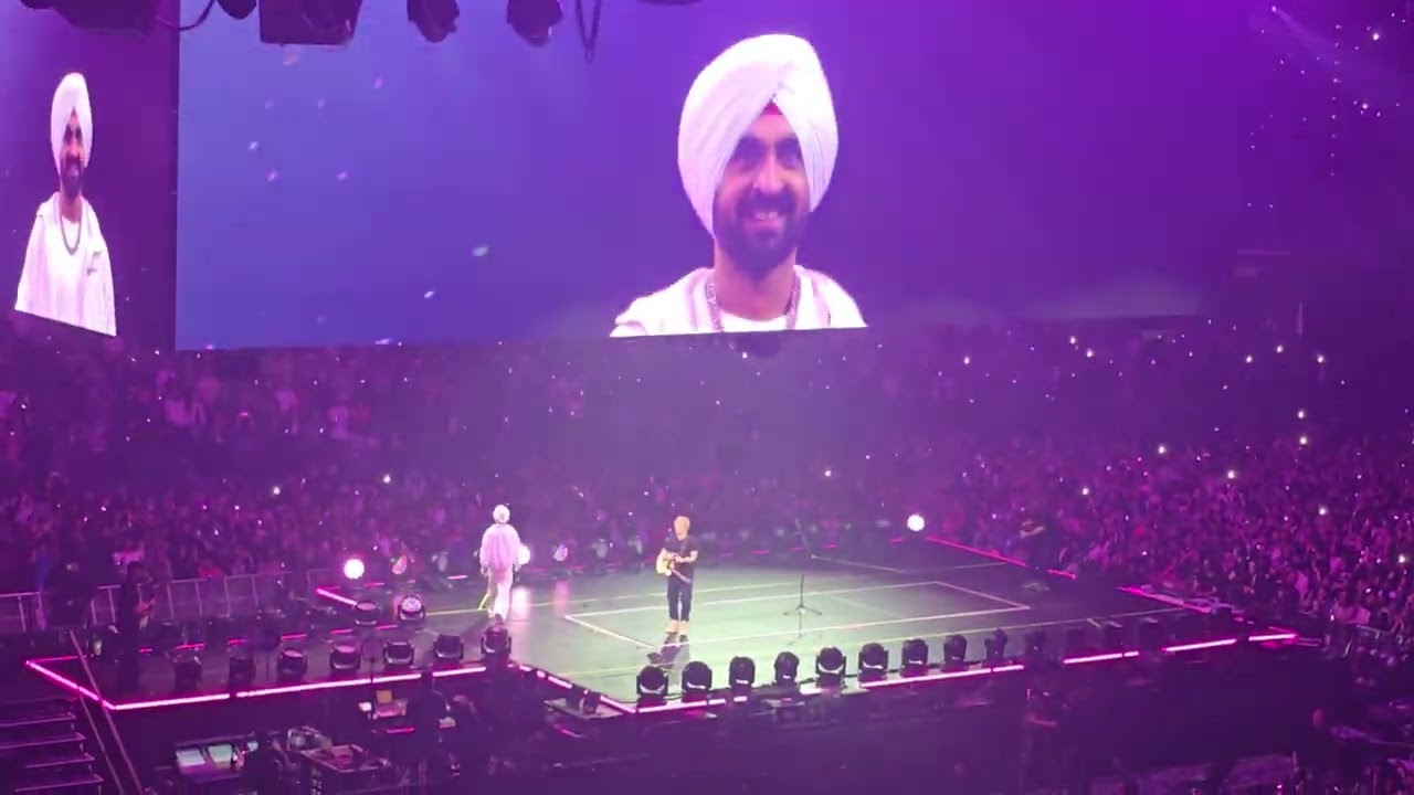 Ed sheeran diljit dosanjh first time ever ,#Birmingham 2024