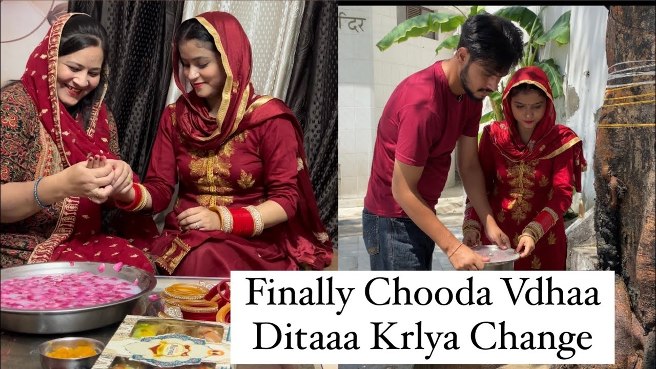 Nwaa Chooda Paya 🫣 || Chooda Vdhaaun Di Rasam || Mr Mrs Thapar
