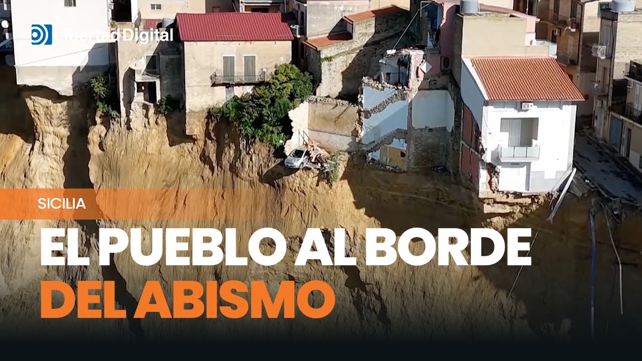 CATÁSTROFE EN ITALIA | El pueblo siciliano de Niscemi, al borde del colapso