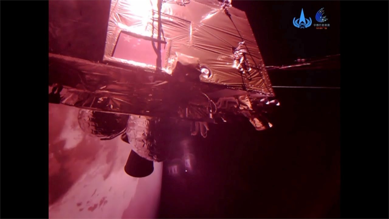 China's Mars probe Tianwen-1 sends selfie video