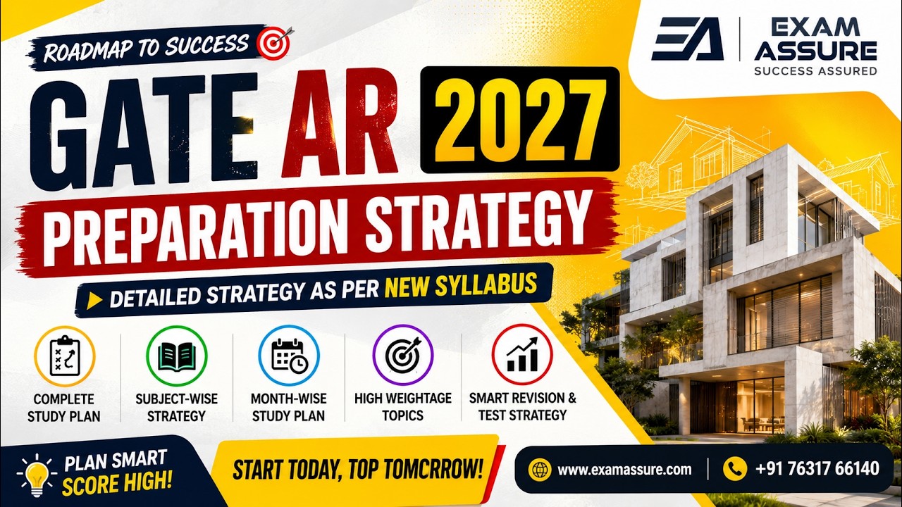 Preparation Strategy | GATE AR 2027 | Detailed Strategy as per New Syllabus | Exam Assure Classes
