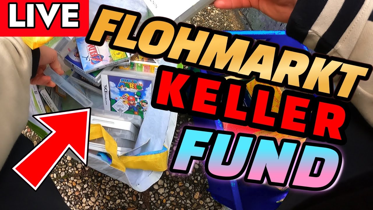 LIVE Flohmarkt Action - Wahnsinns Nintendo Kellerfund auf dem Hofflohmarkt - Gameboy Reselling