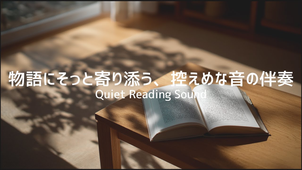 【読書用BGM】物語にそっと寄り添う、控えめな音の伴奏｜Quiet Reading Sound