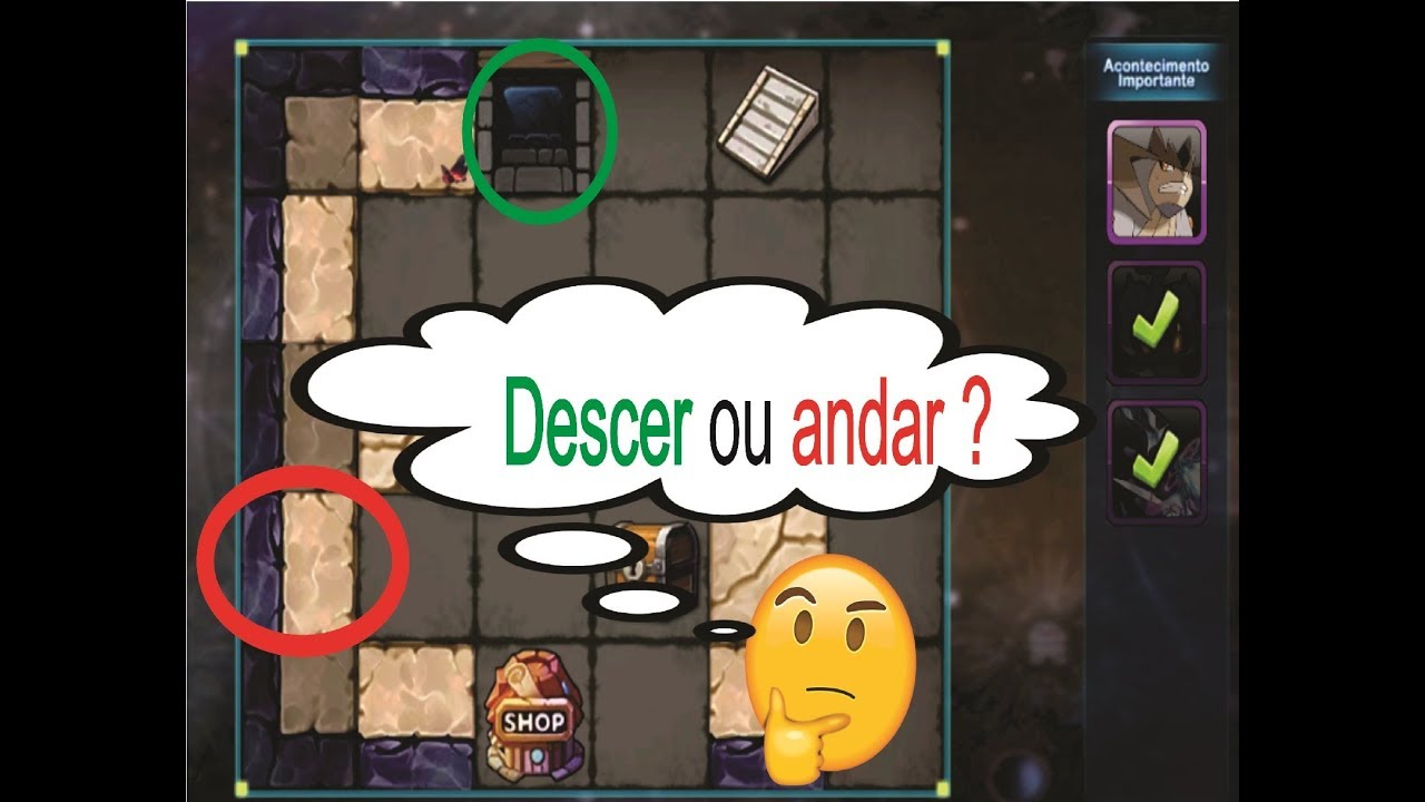 Pocket Contest / Origens fada # 206 - Descer ou Explorar - Ruínas das Relíquas