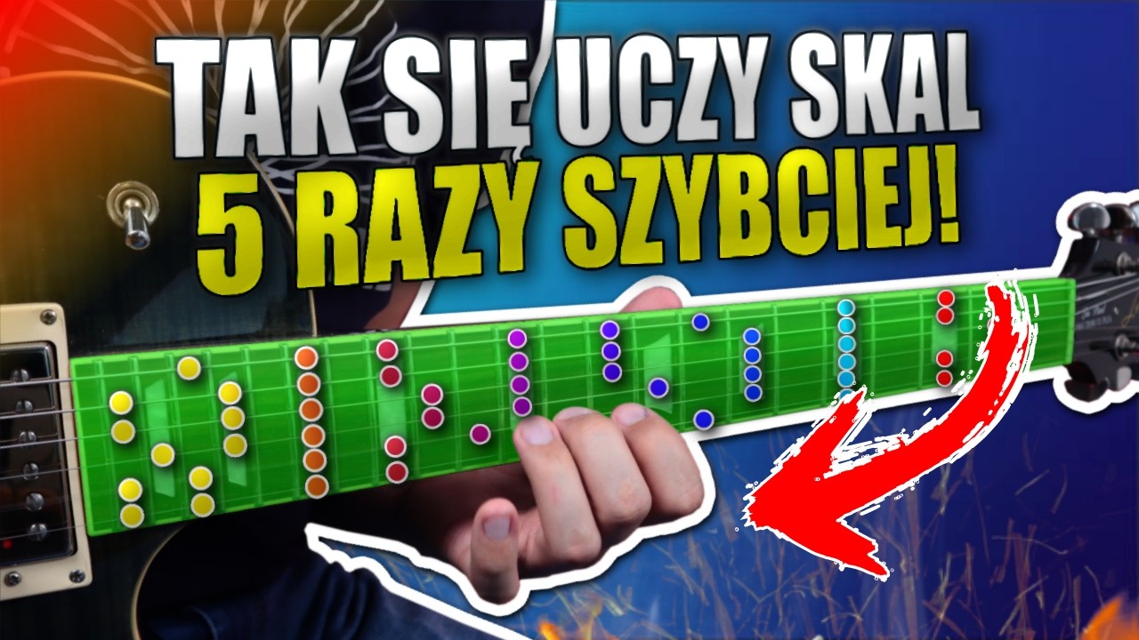 Prosta metoda na naukę skali na całym gryfie.