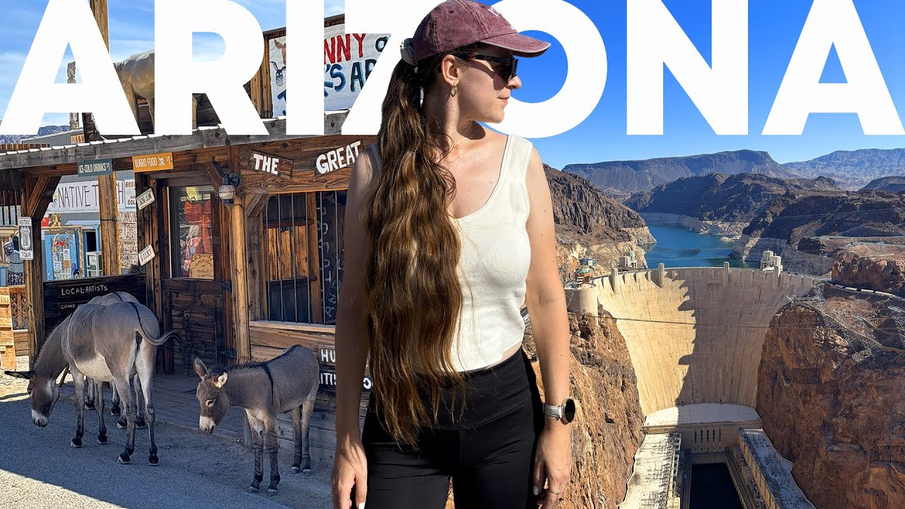 Arizona - Route 66, osiołki w Oatman i Dziki Zach&oacute;d