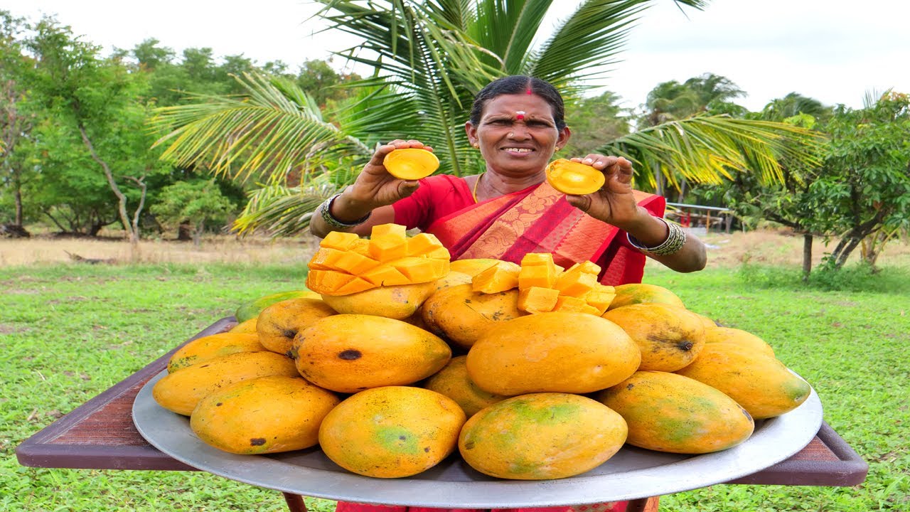 Sun Dried Mango Recipe | Sweet Dry Mango Fruit Candy Cooking in Village | Side Dish Recipes