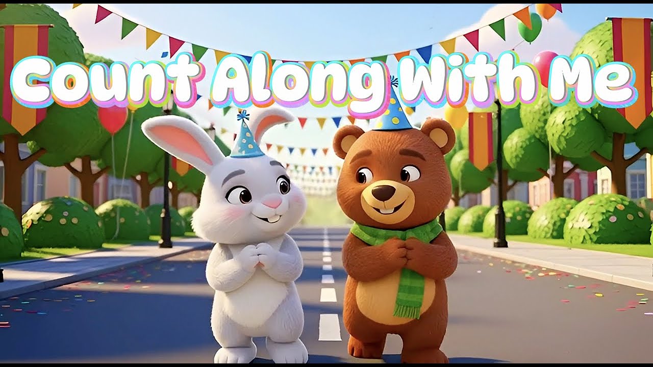 Count Along With Me | Learn Numbers 1–10 for Kids | Animal Parade & Nursery Rhymes | Cuddle Bubu