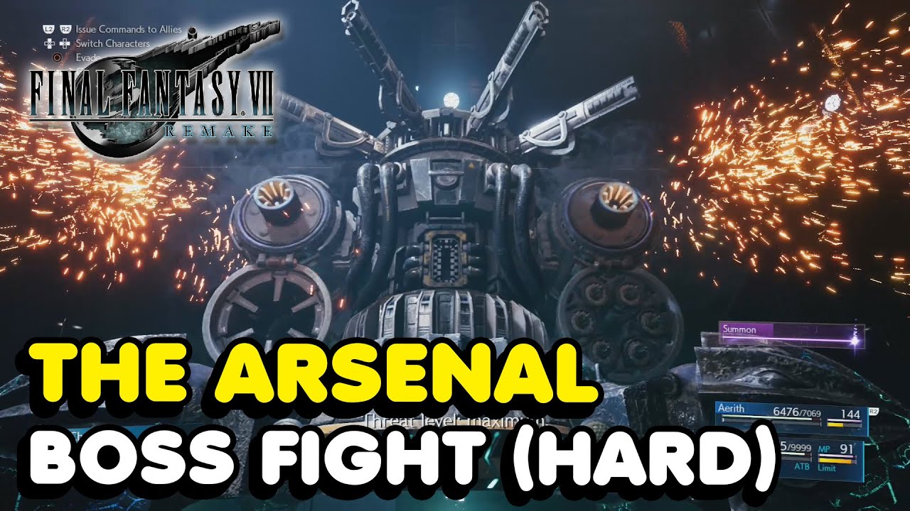 Final Fantasy 7 Remake - The Arsenal Boss Fight [Hard Difficulty]