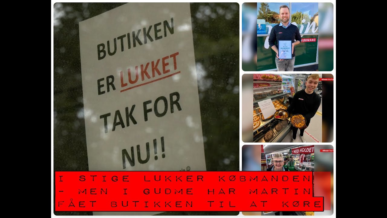 Købmand konkurs i Stige - men i Gudme har Martin fået gang i butikken