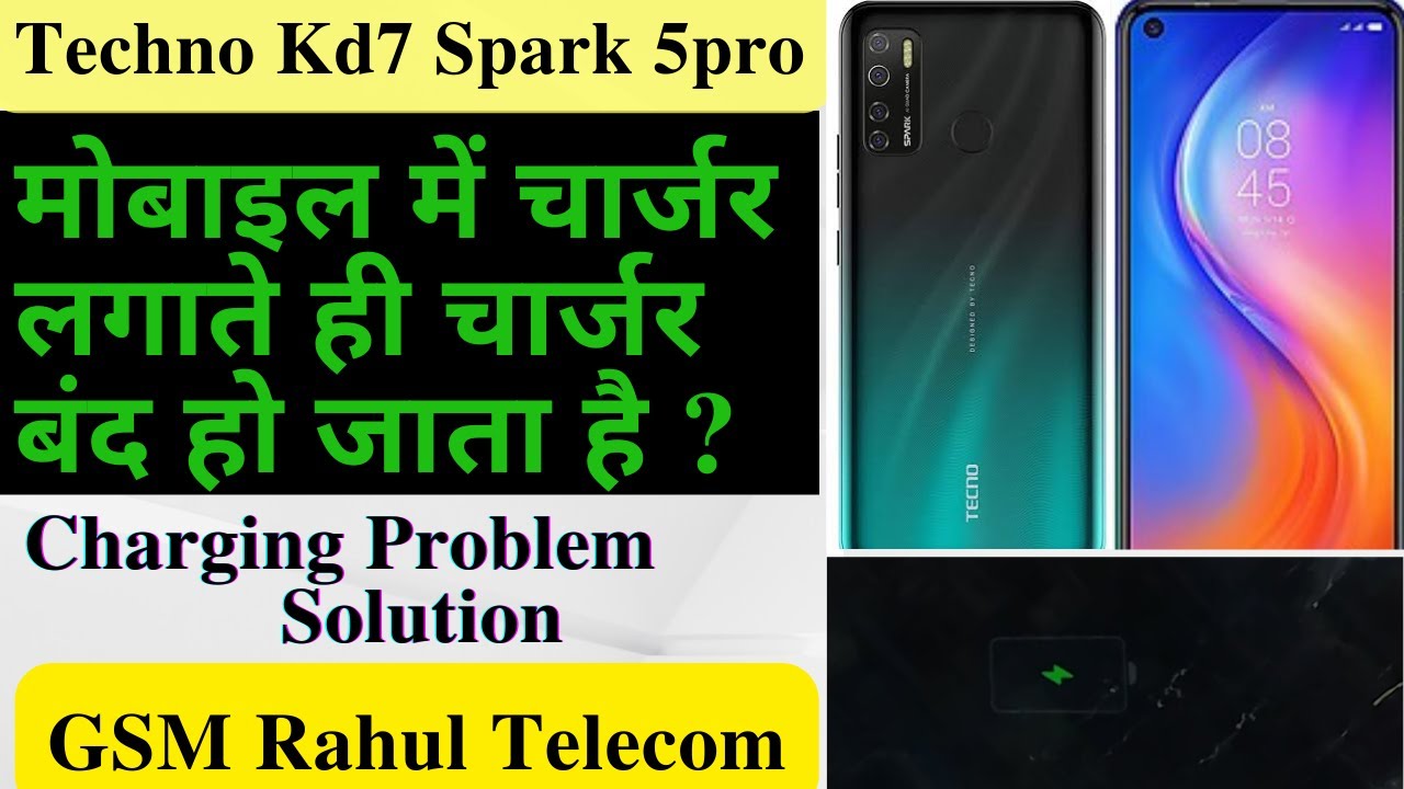Techno Spark 5pro kd7 Charging Problem Solution | kd7 Charger lagate hi charger band ho raha hai ?