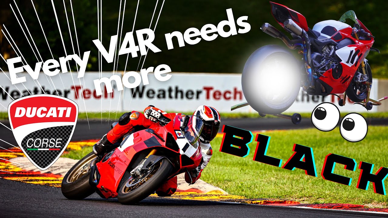 Custom Painting my 2023 PANIGALE V4R ; A Dash of Black