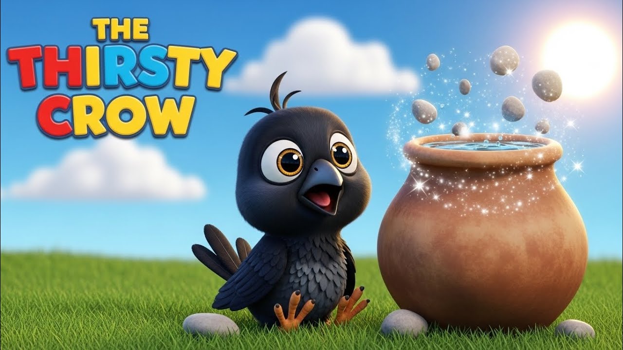 The Thirsty Crow | Moral Story for Kids | Bedtime & Learning Story