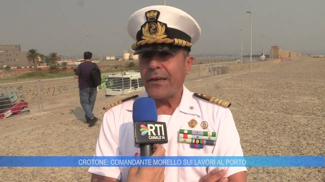 CROTONE: COMANDANTE MORELLO SUI LAVORI AL PORTO