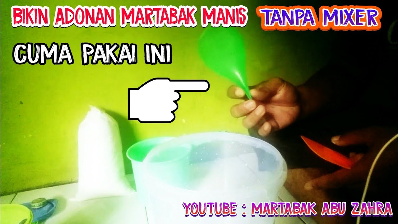 Mencoba Bikin Adonan Martabak Manis Pakai Centong Nasi | MARTABAK ABU ZAHRA