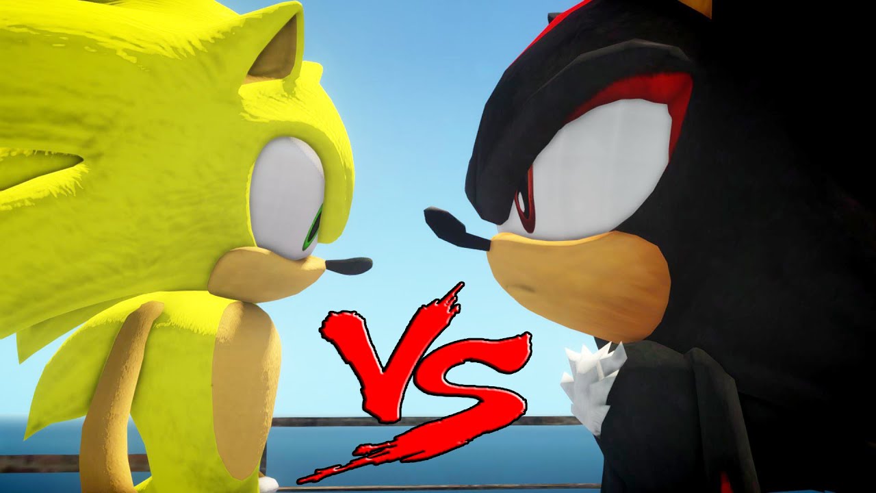 SUPER SONIC VS SHADOW THE HEDGEHOG
