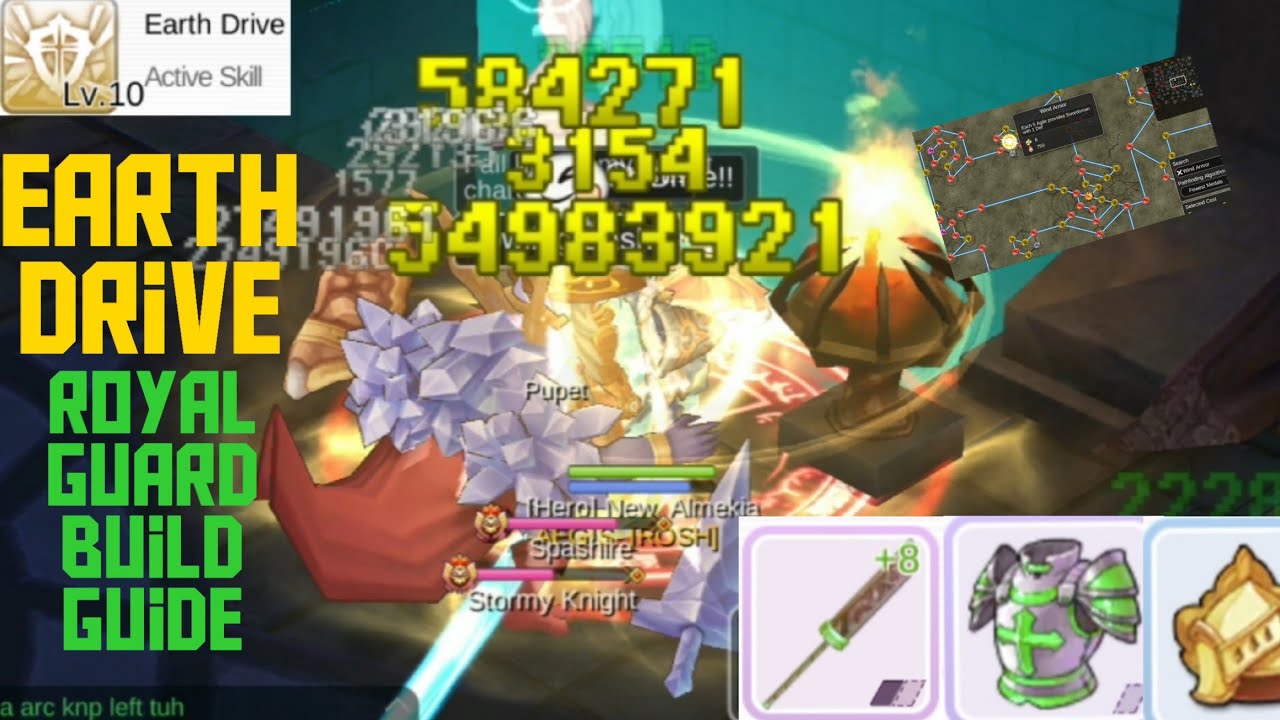 Earth Drive Build for MVP or PVP Build | Royal Guard Ragnarok Mobile | Ragnarok Mobile skill build