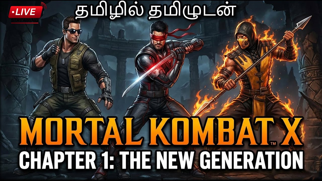 LIVE : MORTAL KOMBAT X STORY in TAMIL | Chapter-1, 2, 3, 4 & 5 | PC Game
