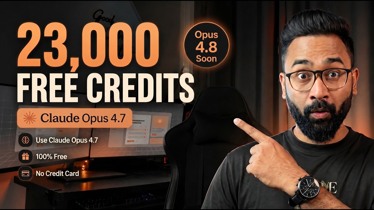 Как получить 20 000 бесплатных кредитов для использования Claude Opus 4.7 | Opus 4.8 тоже скоро в...