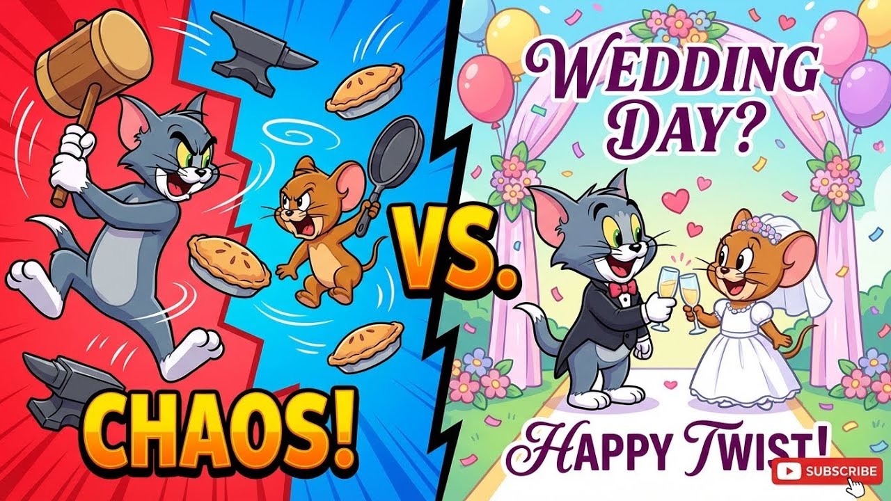 Tom and Jerry’s Wild Clash Turns Into a Wedding Finale | Funny Emotional Cartoon Story