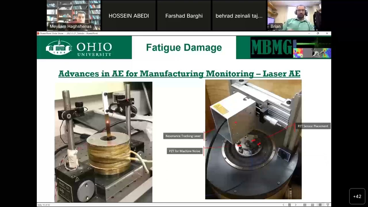 Nondestructive Evaluation in Manufacturing, Energy Storage and Damage Detection, Brian Wisner