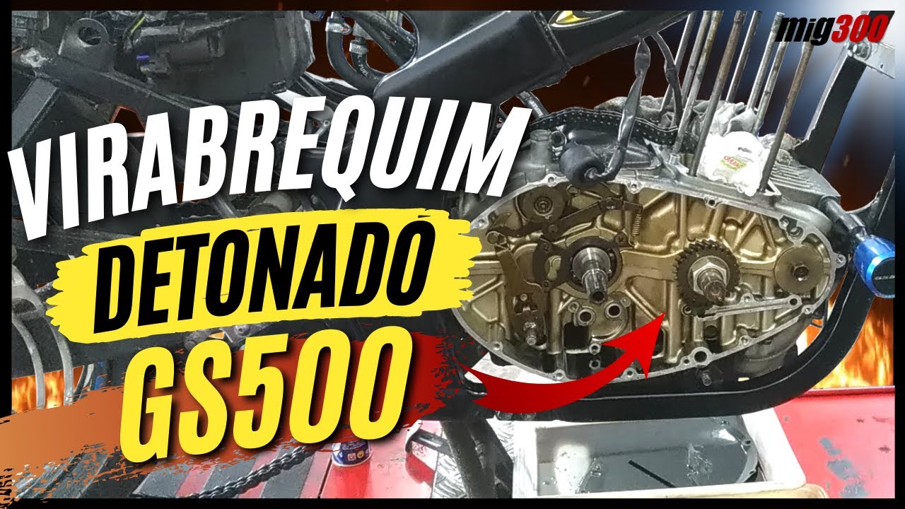ABRINDO O MOTOR DA SUZUKI GS 500 | VIRABREQUIM E BRONZINAS COMPLETAMENTE DETONADOS