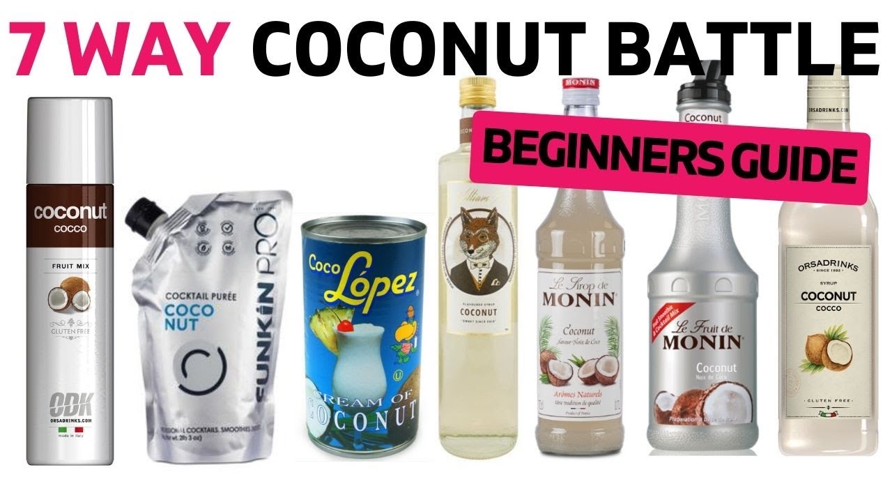 I compare ALL our Coconut Syrups to find the BEST PINA COLADA
