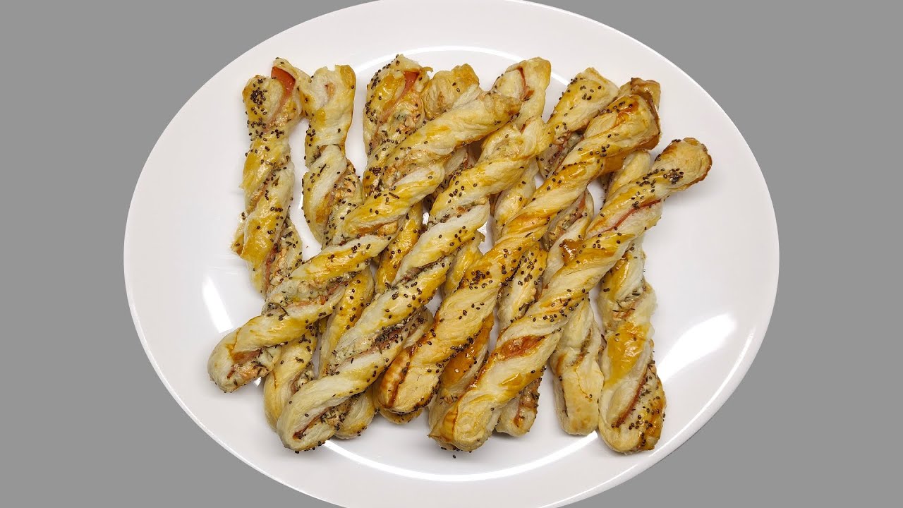 Párty tyčinky plněné šunkou a nivou recept