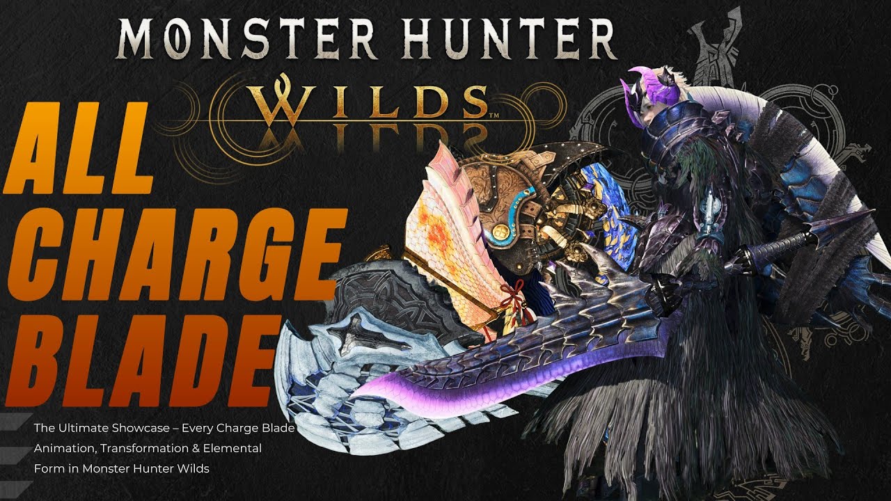All Charge Blade Animations &ndash; Monster Hunter Wilds in 4K | The Ultimate Showcase