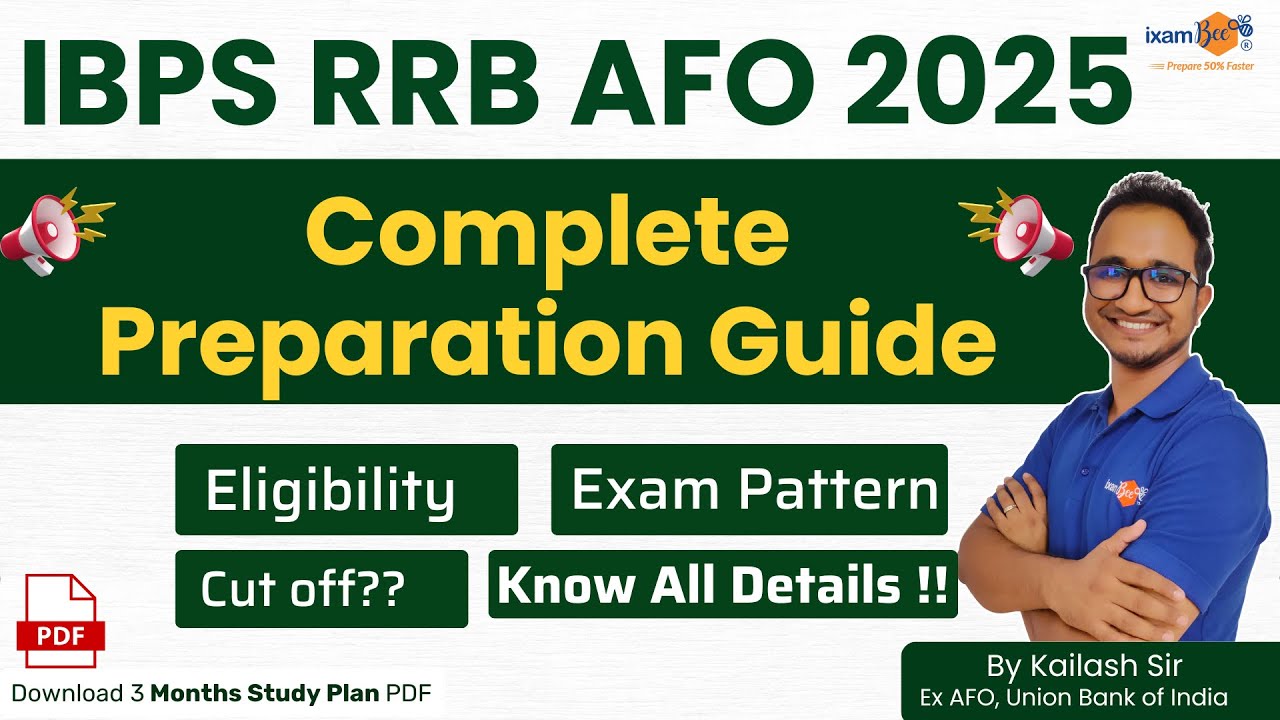 IBPS RRB AFO 2025 | Salary 1 Lakh+ | Complete Preparation guide | Cut Off| Exam Pattern | Study Plan