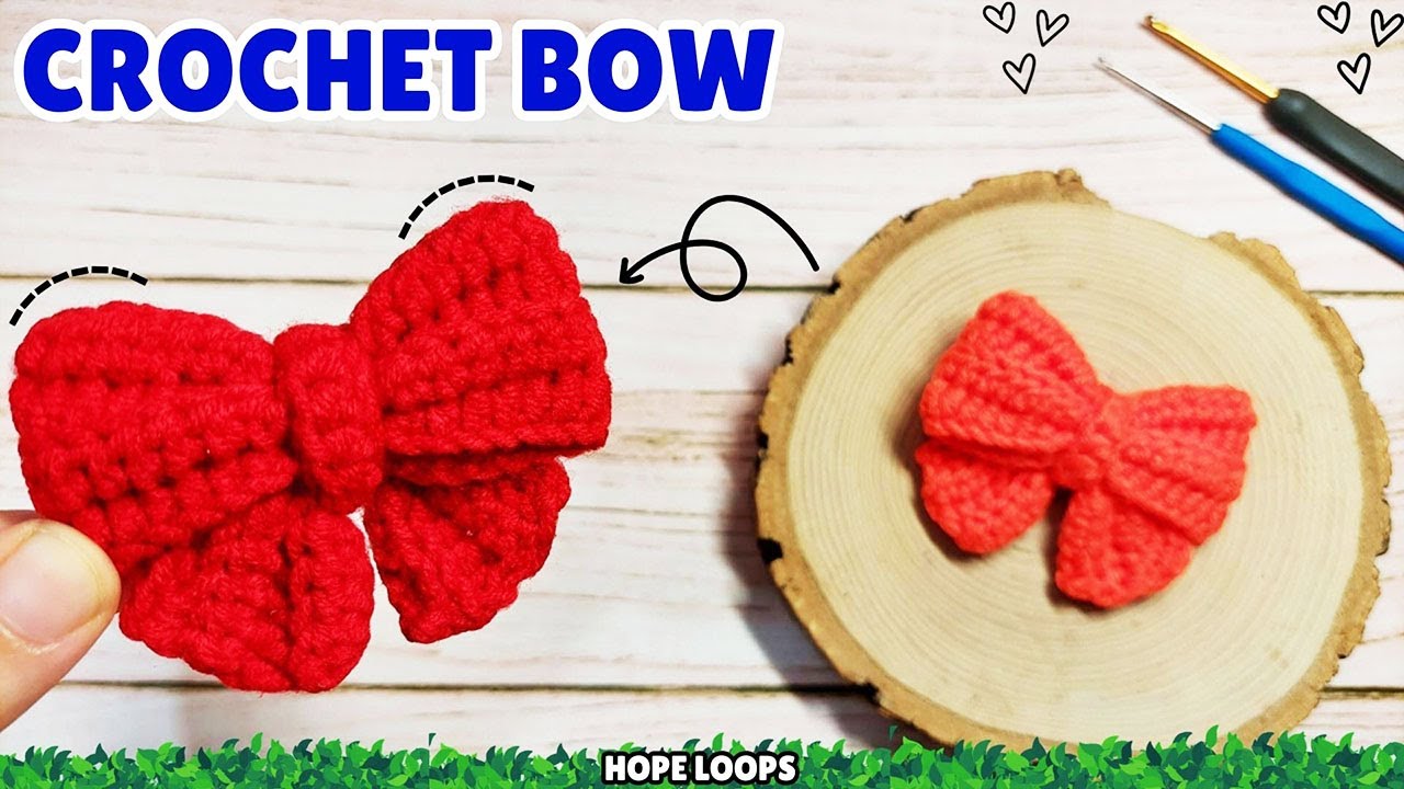Mini Crochet Bow Tutorial | Easy & Cute Bow for Beginners