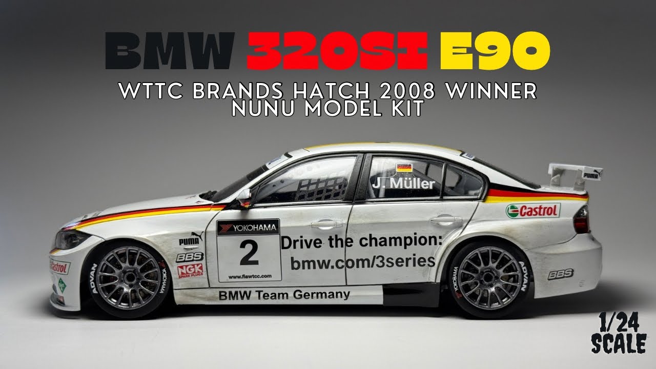 BMW 320si E90 WTCC Brands Hatch 2008 Winner Nunu Model Kit 1/24 scale