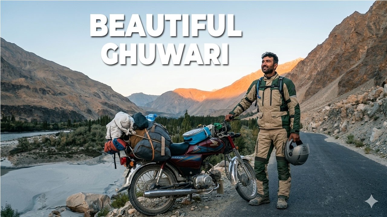 The Most Beautiful Balti Village on Earth | Exploring Ghuwari on Honda CD 70 | Azam Munir