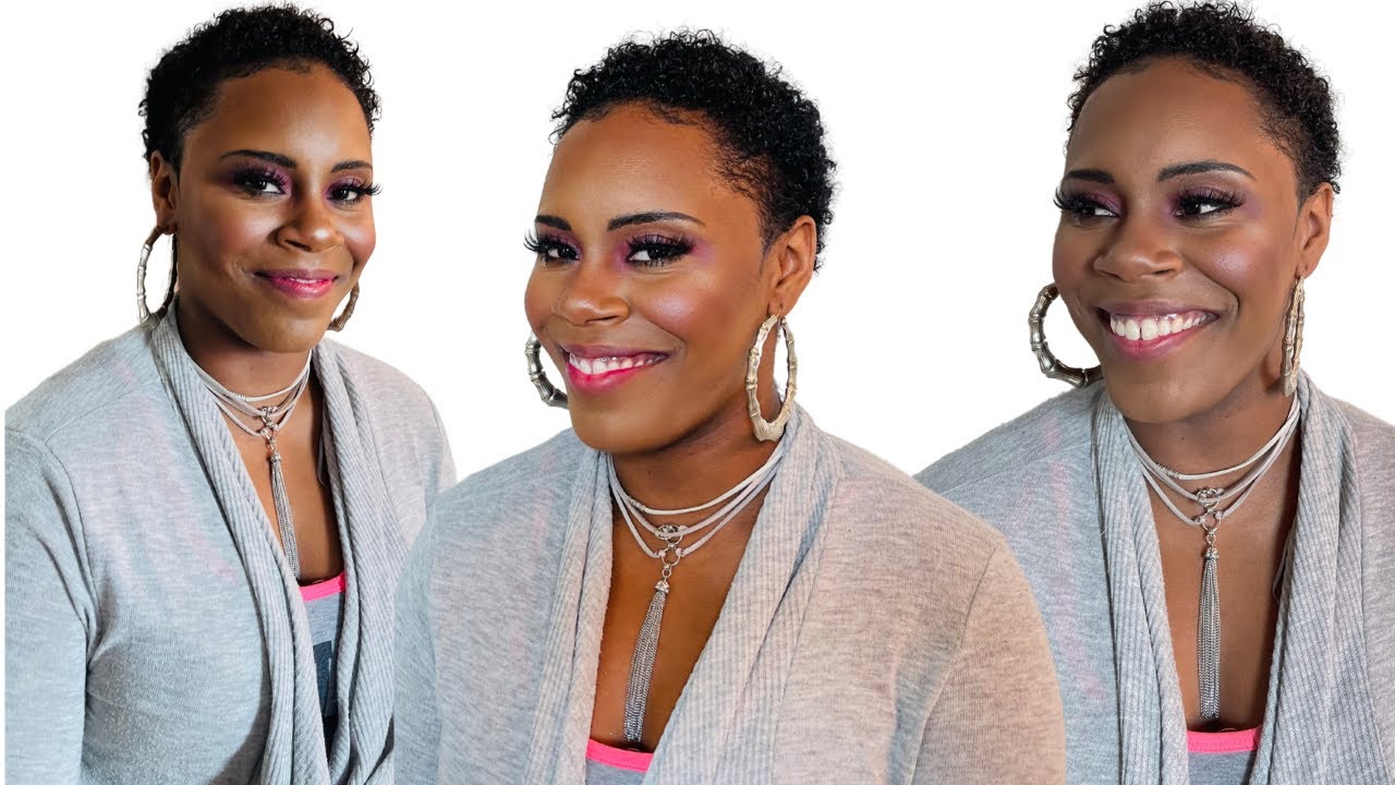 How to Curl your natural TWA with 4C hair