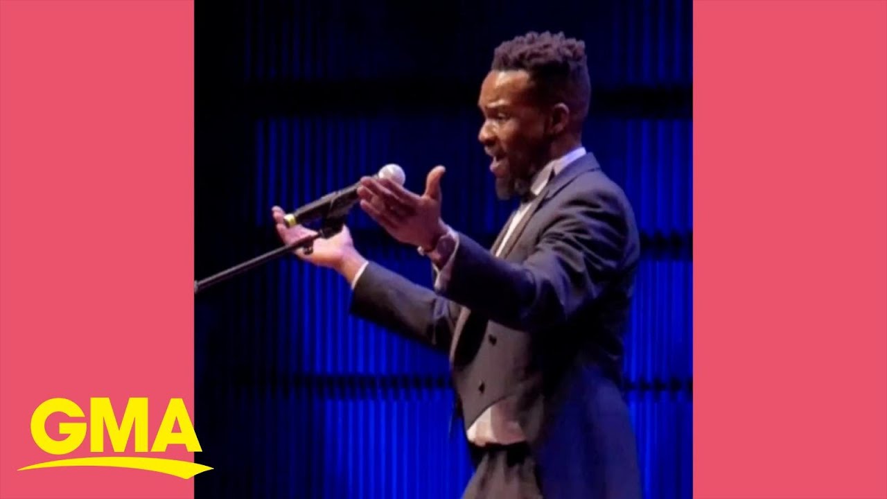 This opera singer performs with a hip-hop flare