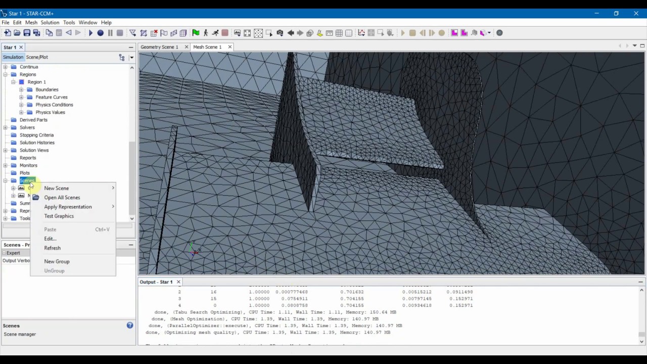 Star-CCM+: Surface/Volume/Automated Mesh Basics and Initial Mesh
