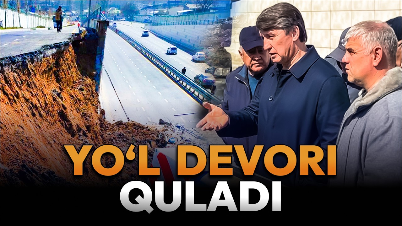Toshkentda yangi yo‘lning bir qismi o‘pirildi