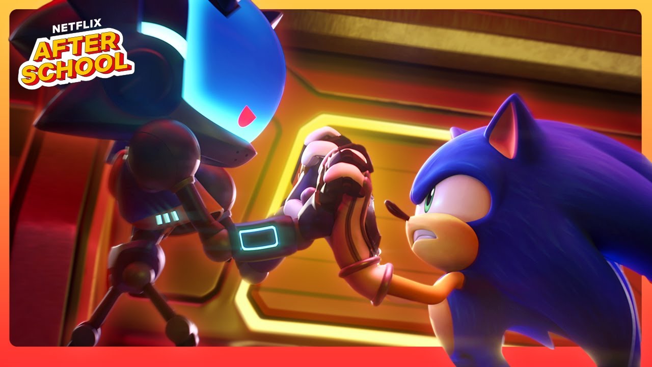 Sonic vs Chaos Sonic FIGHT! 🤖💥 Sonic Prime | Netflix Family