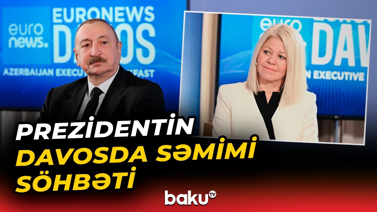Prezidentin iştirak etdiyi tədbirdə səmimi anlar yaşandı | Davos - Baku TV