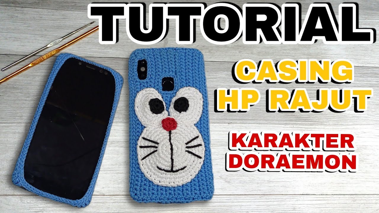 CASING HP RAJUT DORAEMON - Redmi Note 5