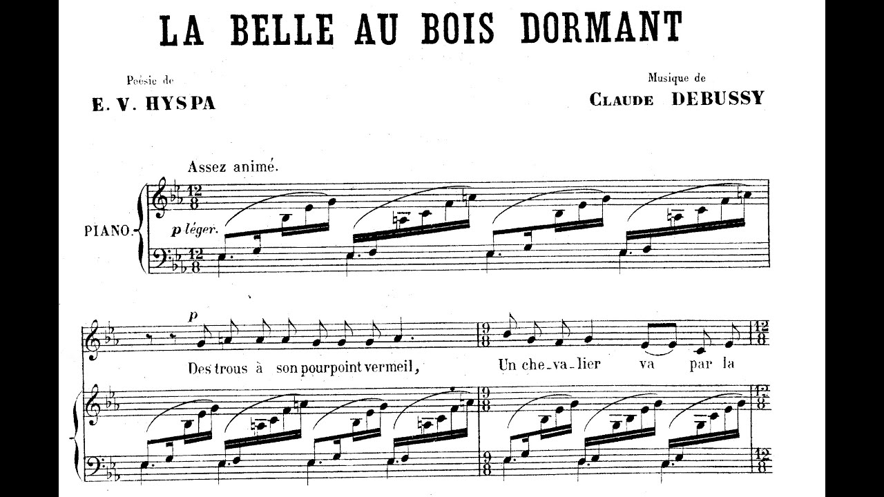 Debussy - La Belle au Bois dormant, L.74 (w/score)