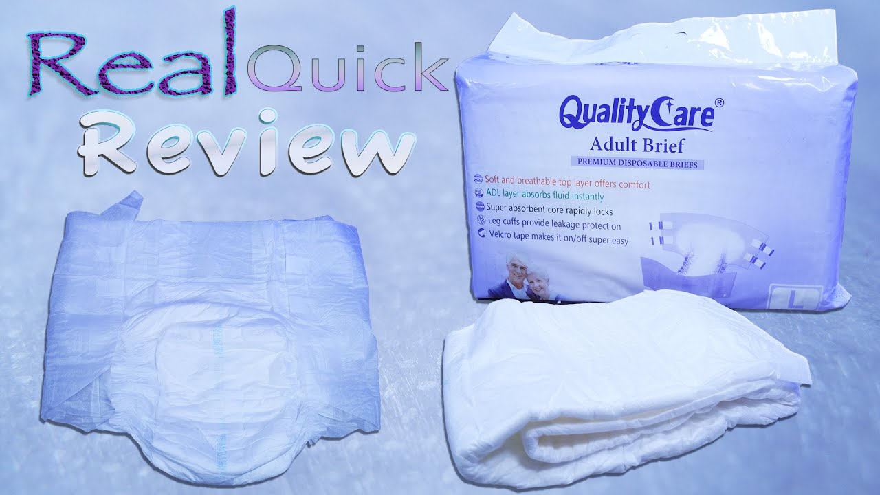 Real Quick Review  QualityCare Premium Brief  #adultdiaper