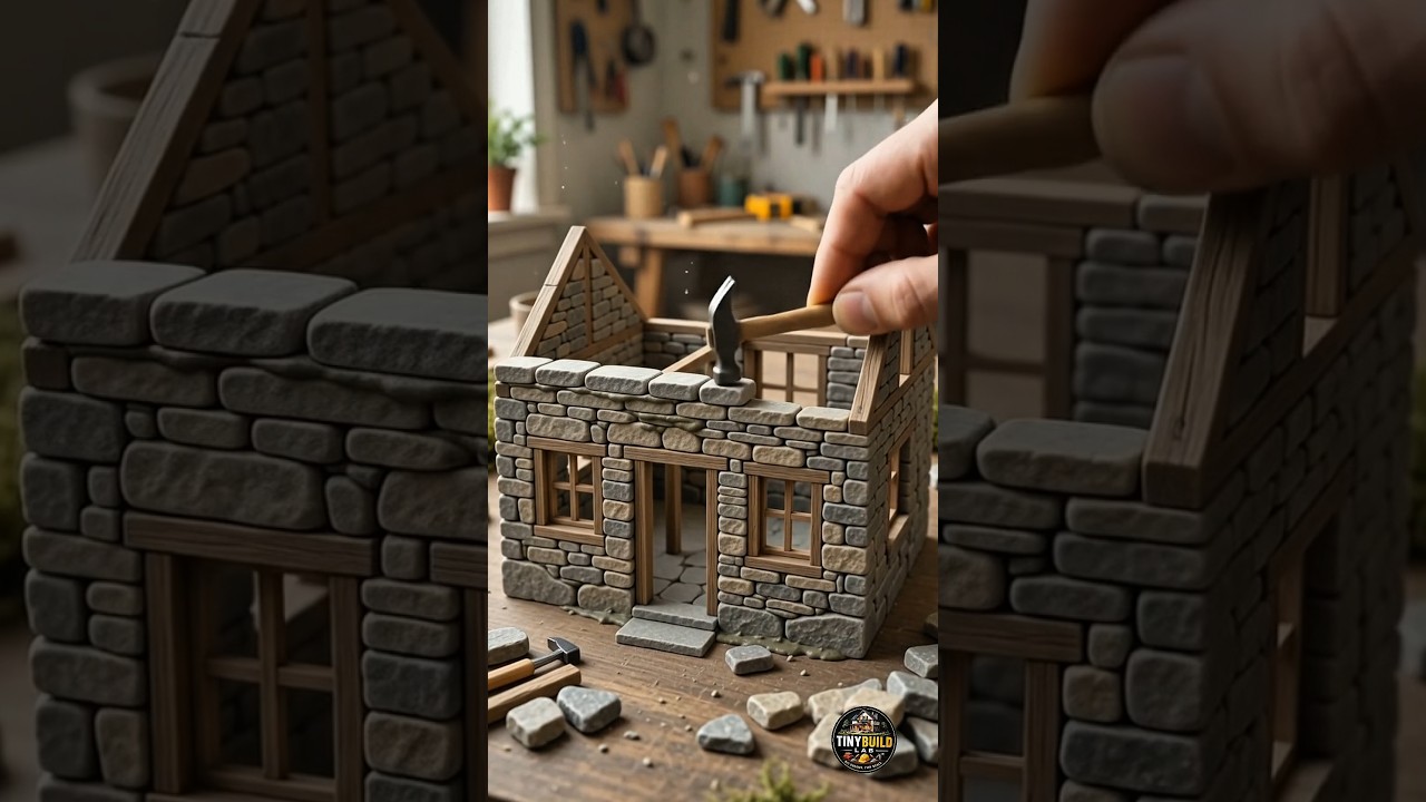 🌿 Miniature Fairytale Cottage Construction Timelapse | So Real It Looks Life-Sized! 🤯